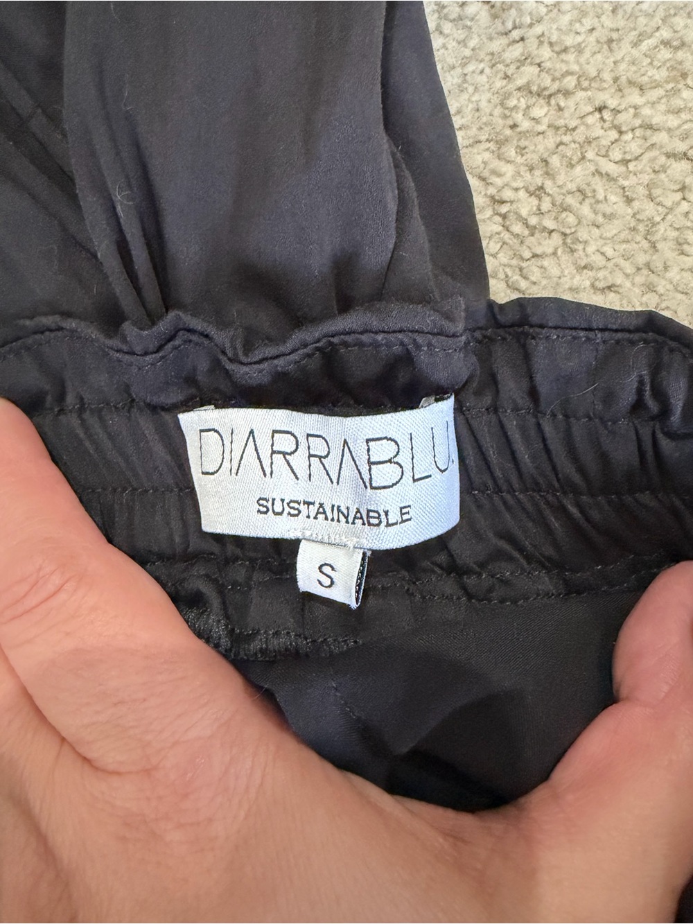 NWOT Diarrablu Sustainable Jumpsuit, Women’s S Black Convertible Jumpsuit - Picture 11 of 11